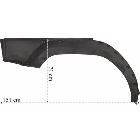 Volvo FM4 LH Long Cab Mudguard Trim