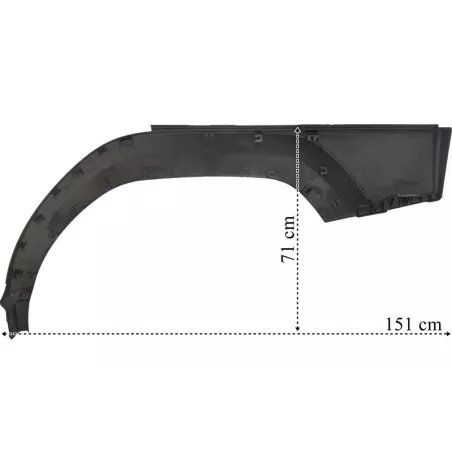 Volvo FM4 RH Long Cab Mudguard Trim
