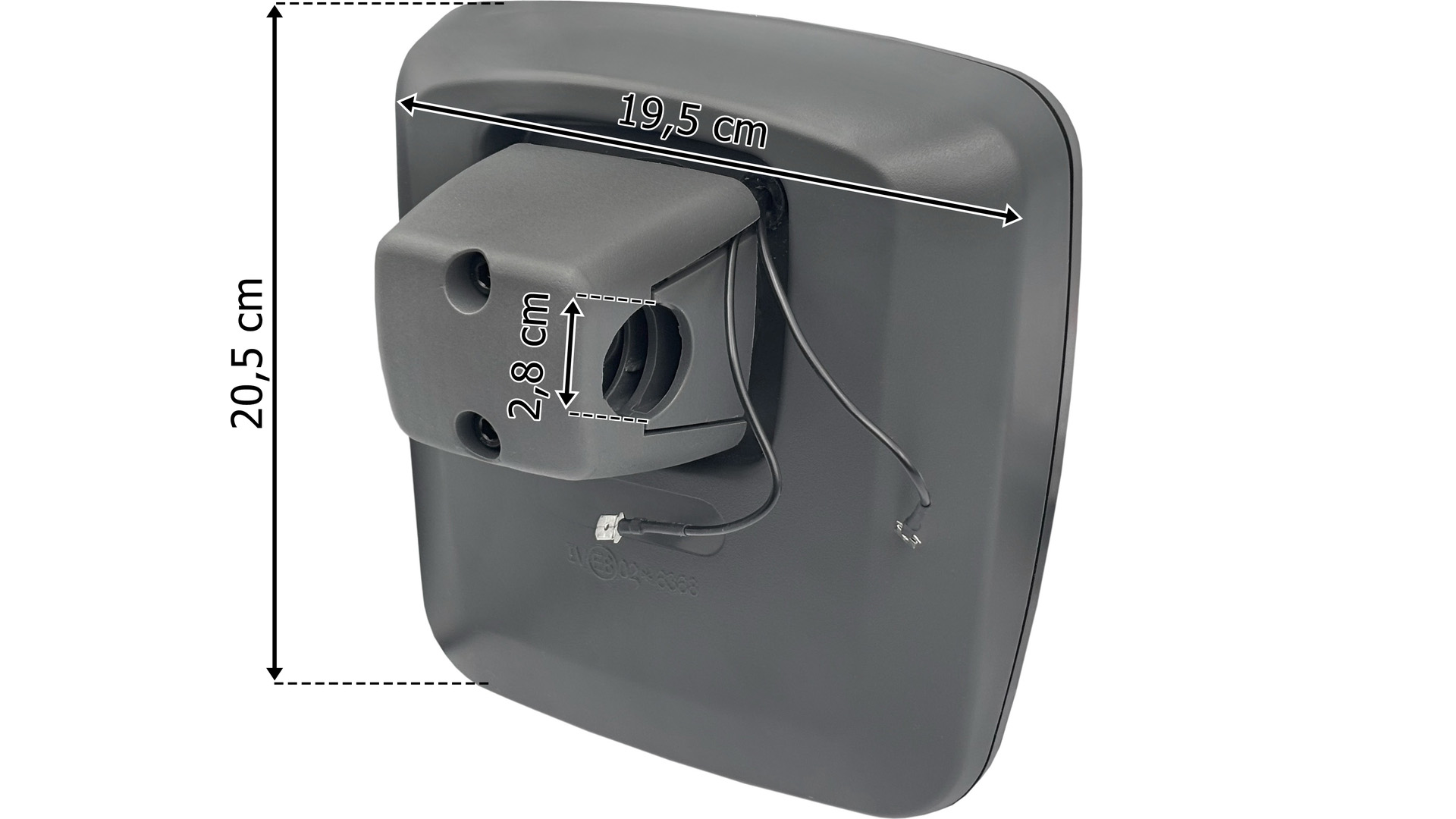 Volvo FMX Espejo Retrovisor Gran Angular Calefactado con Control Manual Dch / Izq