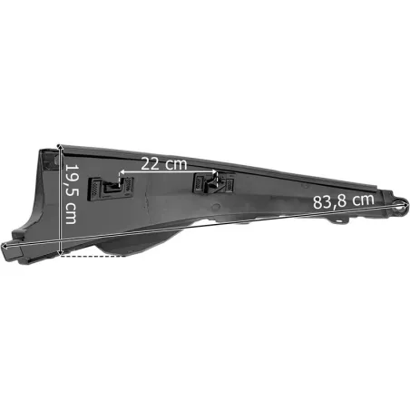 Volvo FH Aero (2025-) Bumper LH (Gloss Black, Paintable)