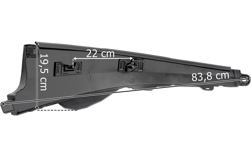 Volvo FH Aero (2025-) Stoßstange Links (Schwarz Glänzend, Zum Lackieren)