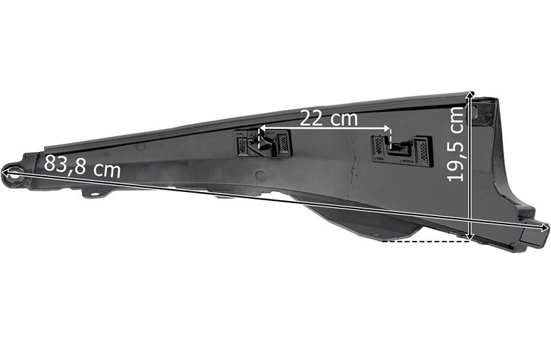 Volvo FH Aero (2025-) БАМПЕР ПРАВЫЙ (ЧЁРНЫЙ ГЛЯНЕЦ, ПОД ПОКРАСКУ)