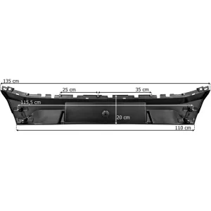Volvo FH Aero Center Bumper (Black)