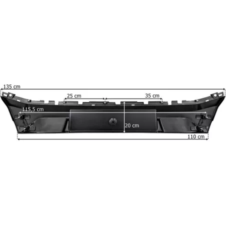 Volvo FH Aero Stoßstange Mitte (Schwarze)