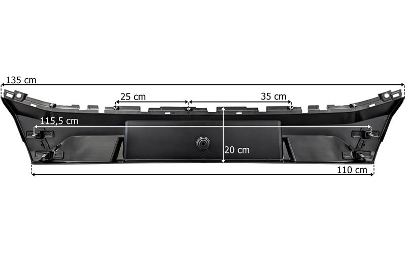 Volvo FH Aero Center Bumper (Black)
