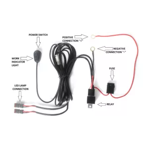 Wiring Harness For LED Work Lamp Installation 120W 2x2.5