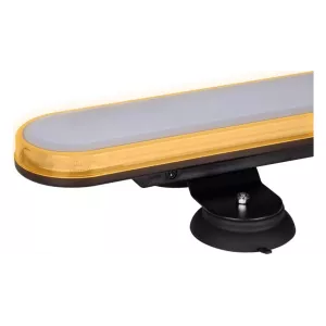 Rampe Lumineuse d'avertissement LED 600x100mm Aimant 12 / 24V R65 R10 Fiche Allume-cigare