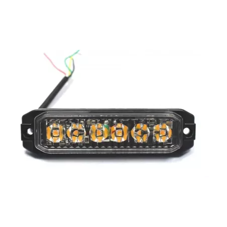 Strobe Lamp Tl 6 X LED 12 / 24V R10 R65 (Yellow)