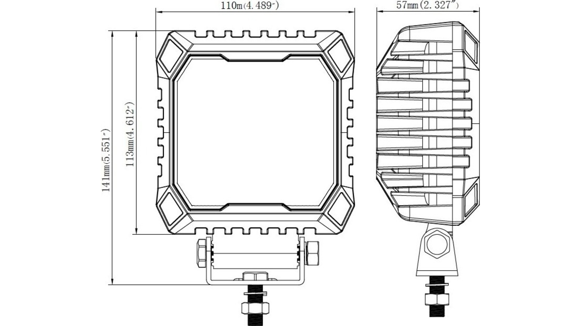 Phare de Travail 12 X LED