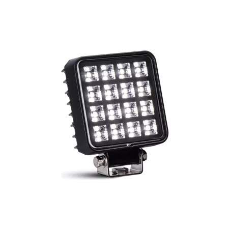 Square Work Lamp 16 X LED With Switch