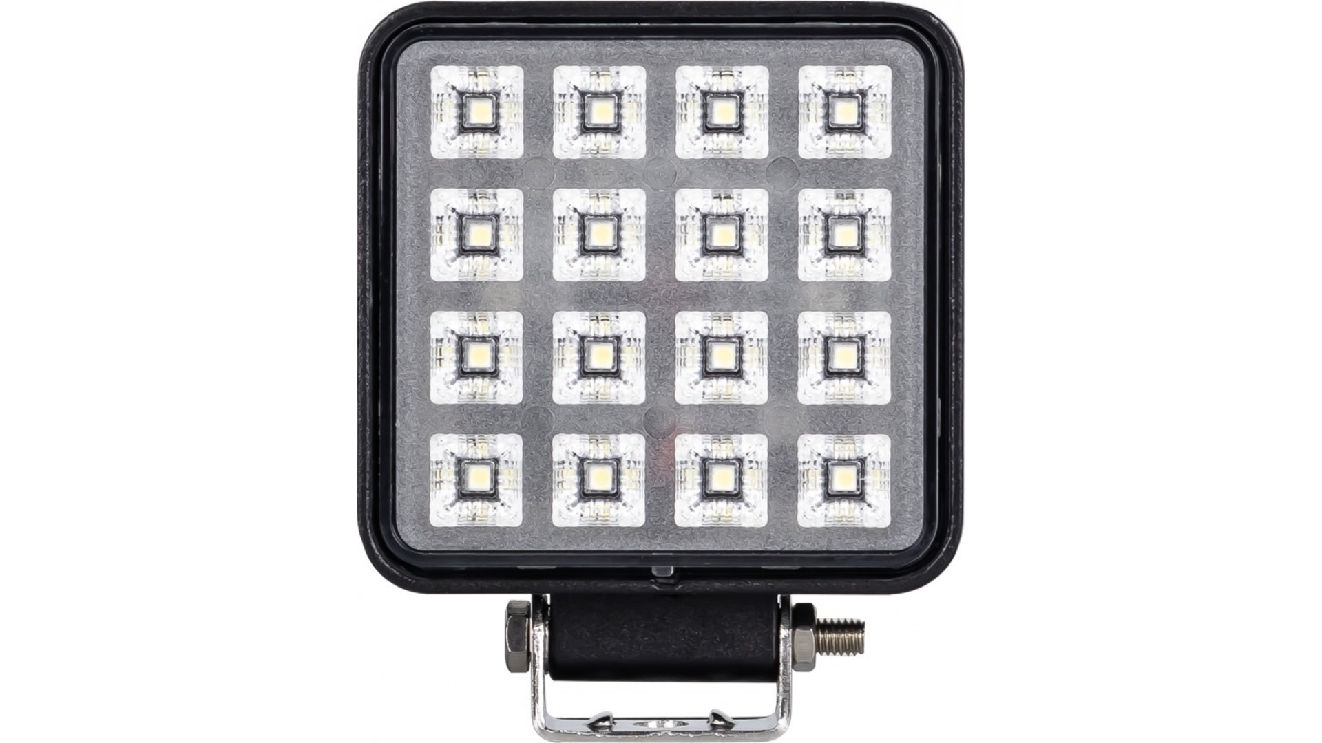 Square Work Lamp 16 X LED With Switch