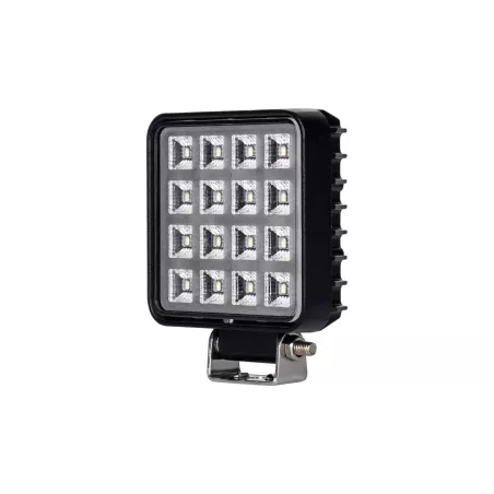 Square Work Lamp 16 X LED With Switch