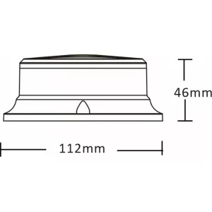 Beacon Lamp Pico LED Magnet R10 R65 (Amber)