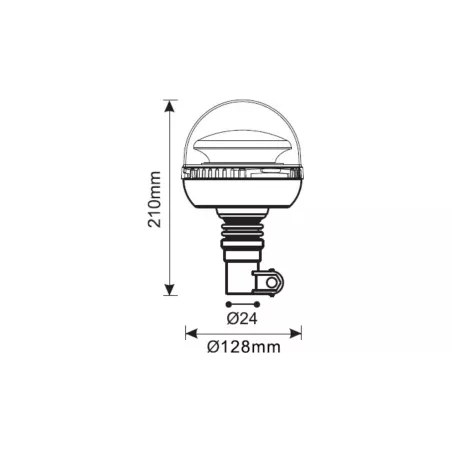 Gyrophare LED Flex 12 / 24V R65 R10