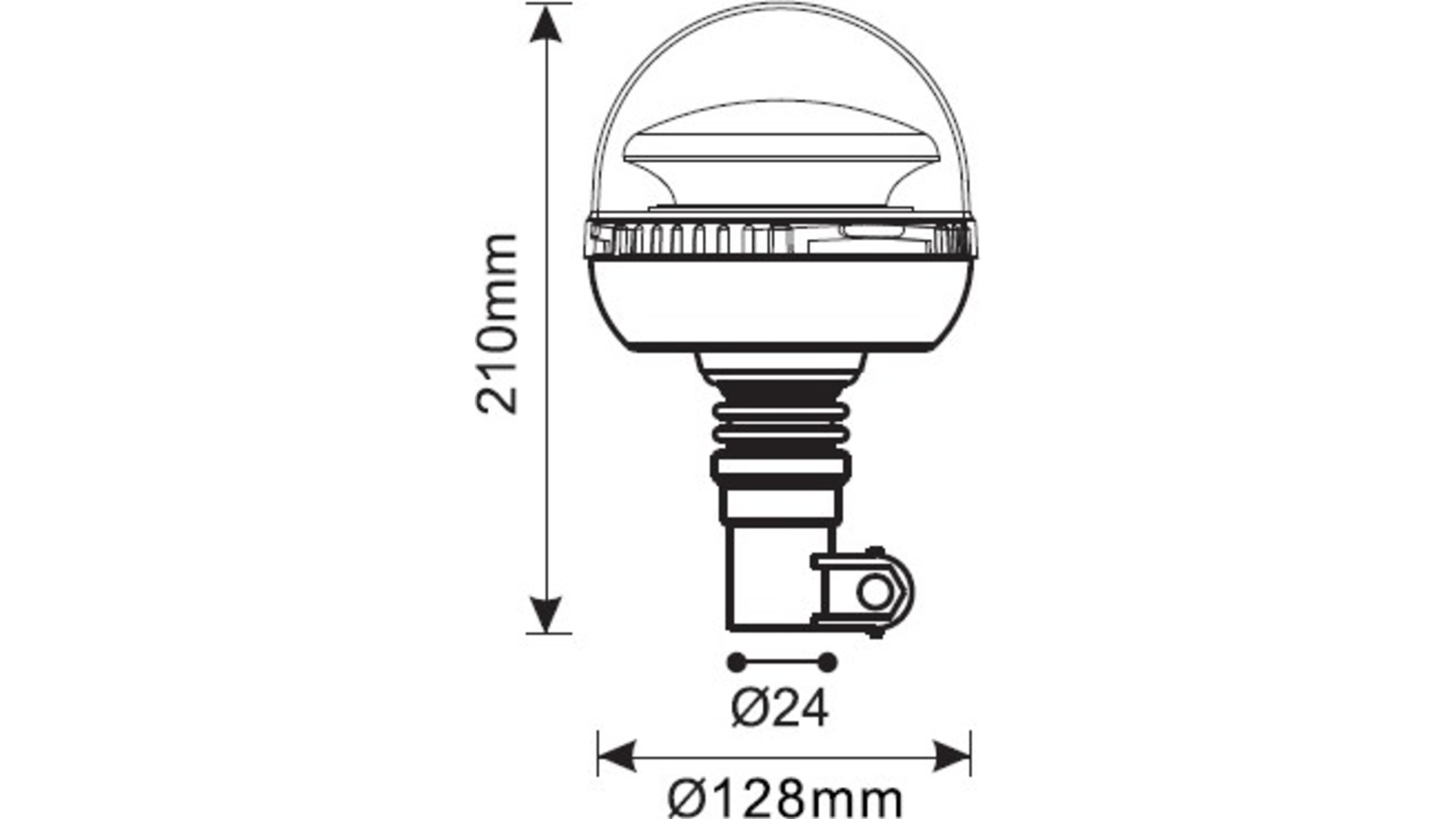 Gyrophare LED Flex 12 / 24V R65 R10