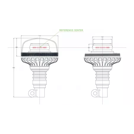 Beacon Lamp Truckled Opti 36 X LED Flex