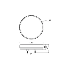 LED-Ring-Rückleuchte Mit Dynamischem Blinker