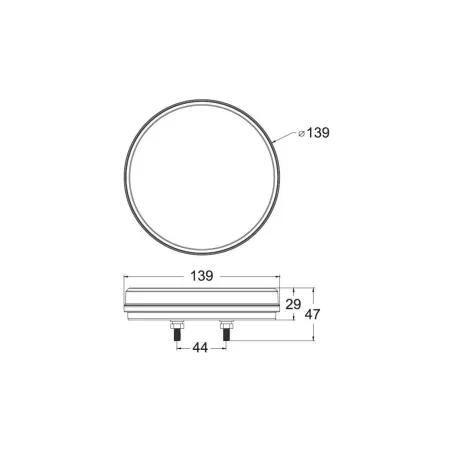 LED-Ring-Rückleuchte Mit Dynamischem Blinker