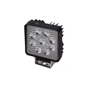 Square Work Lamp 9 X LED With 4m Cable
