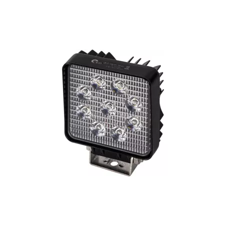 Square Work Lamp 9 X LED With 4m Cable