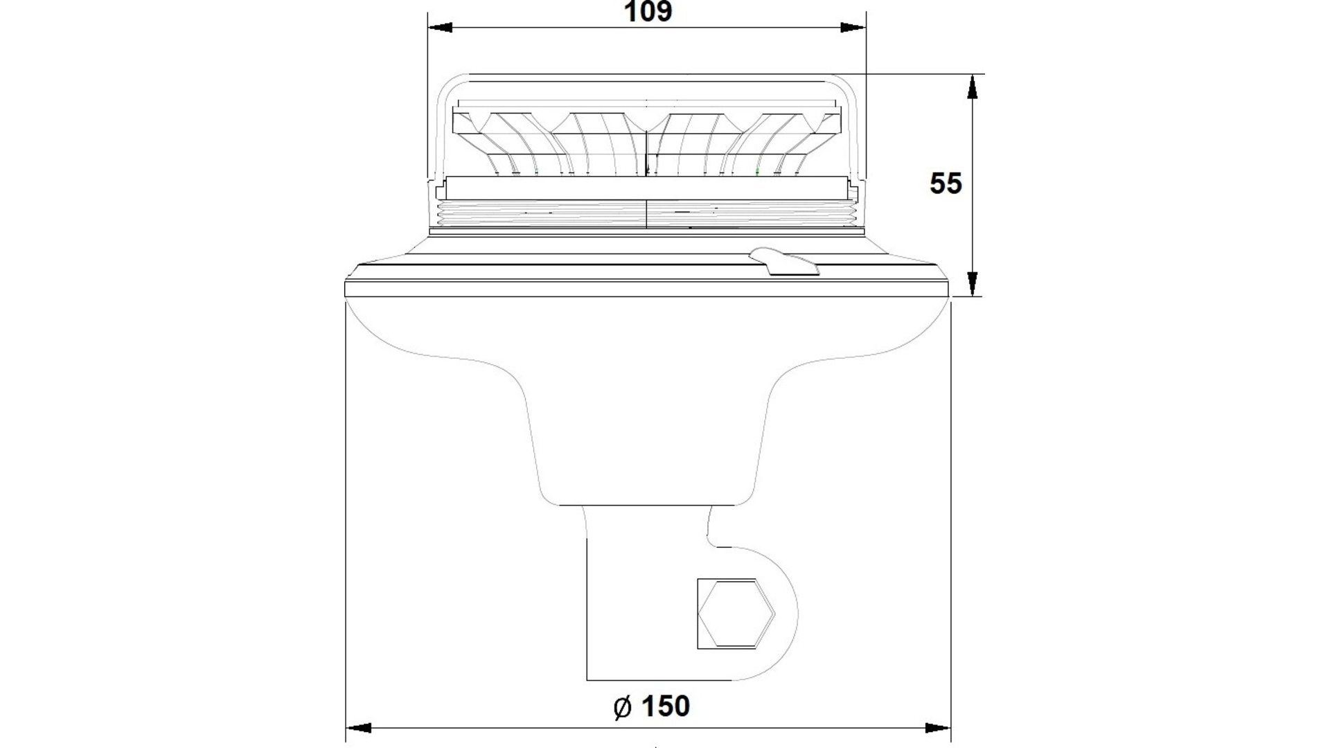 Rotating Beacon Lamp 12 X LED 10W