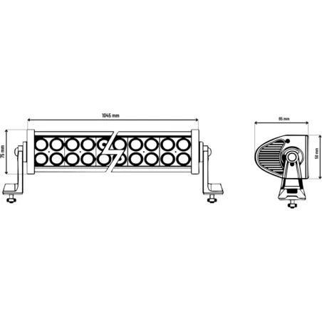LED-Panel 20 X LED + 72 X LED-Streifen Mit Dt-Stecker
