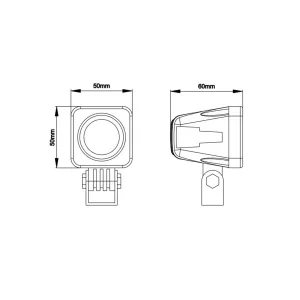 Kleine LED-Arbeitsleuchte Flood