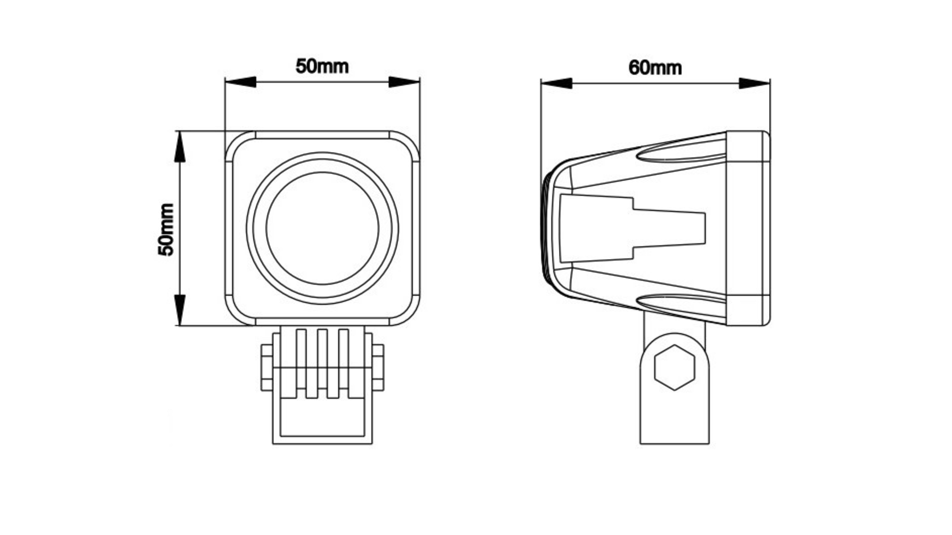 Small LED Work Lamp Flood