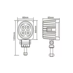 Work Lamp 4 X LED
