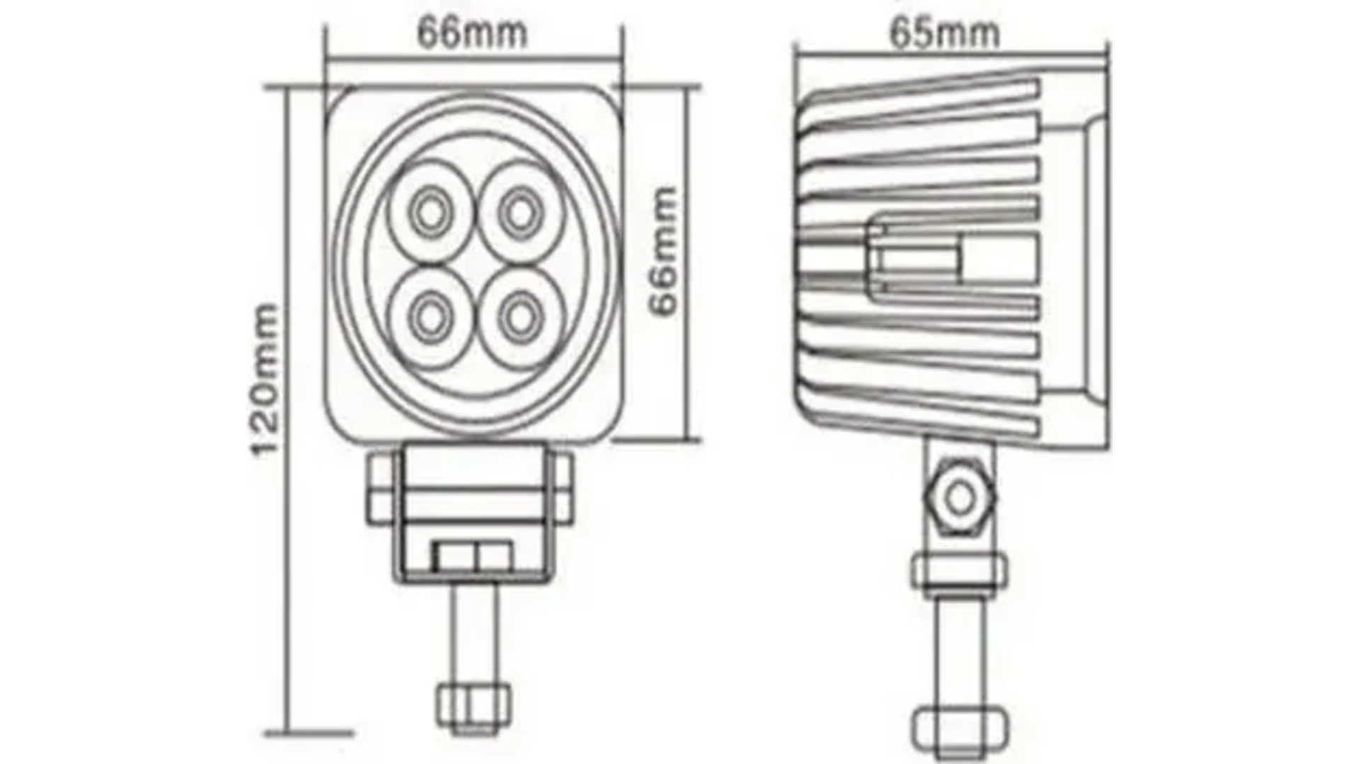 Work Lamp 4 X LED