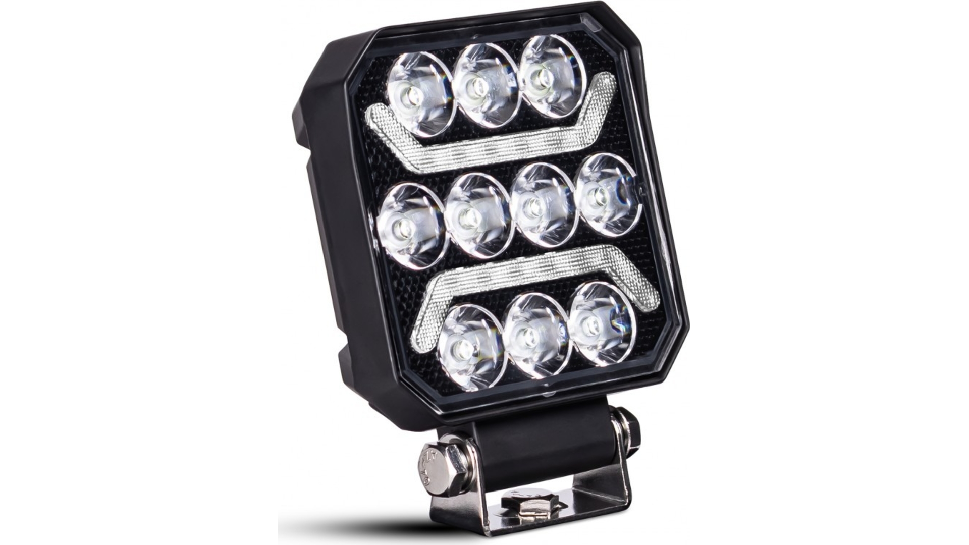 Arbeitsleuchte 10 X LED + 2 X LED-Streifen (Weiss)