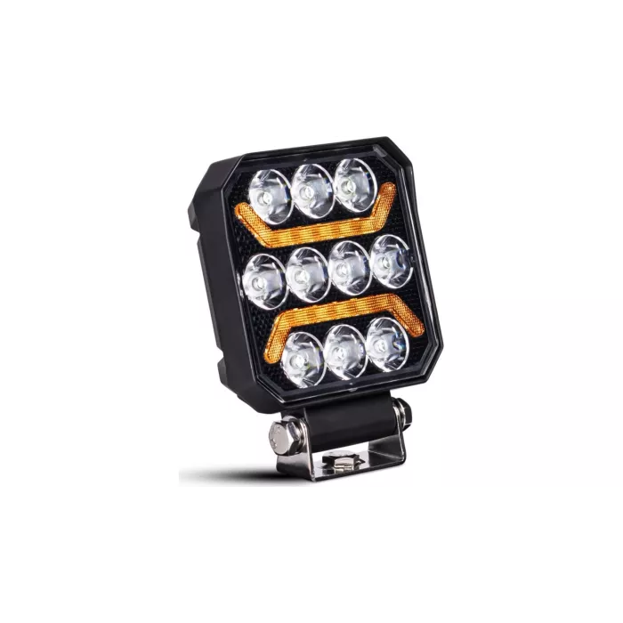 Work Lamp 10 X LED + 2 X LED Strips (Amber)