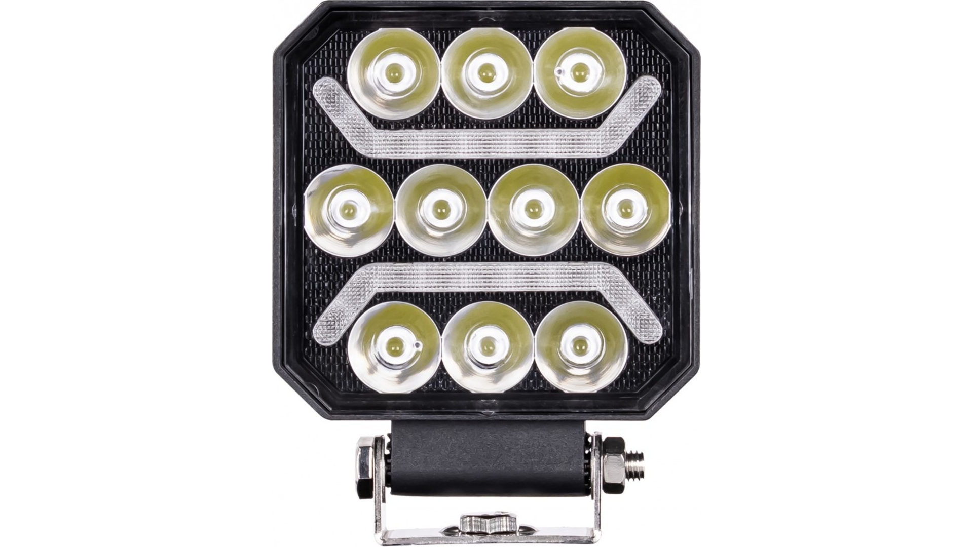 Phare de Travail 10 X LED + 2 X Bandes LED (Orange)