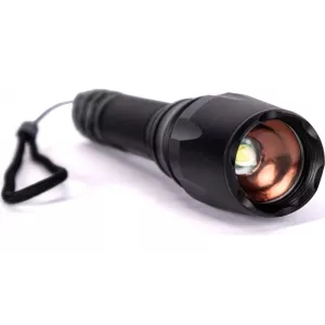 Taktische Taschenlampe LED T6 10W 300lm USB Akkubetrieben, 6 Leuchtmodi