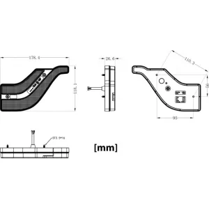 Rückleuchte LED 3-Funktion Mit Dynamischem Blinker Links