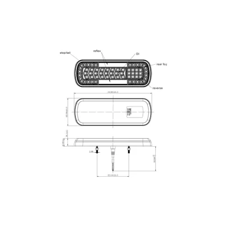 ЗАДНИЙ ФОНАРЬ LED 12 / 24V С ДИНАМИЧЕСКИМ УКАЗАТЕЛЕМ ПОВОРОТА