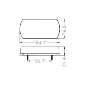 Tail Lamp 15 X LED 12 / 24V RH
