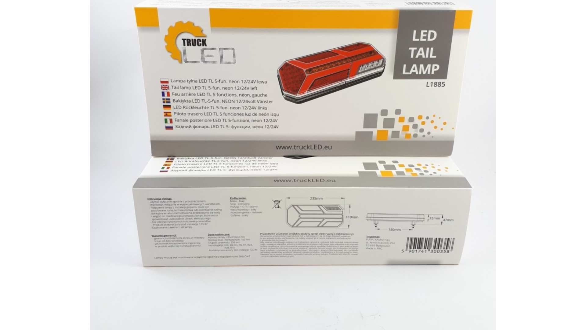 Rückleuchte LED Tl Neon 12 / 24V Links