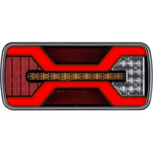 Lampa Zespolona Tylna LED X-spider 1 Pozycyjna / Stop I Przeciwmgielna z Gniazdem Bajonetowym