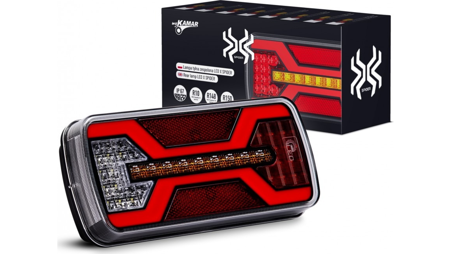 Rückleuchte LED X-Spider 1 Rückfahrleuchte Mit Bajonettanschluss