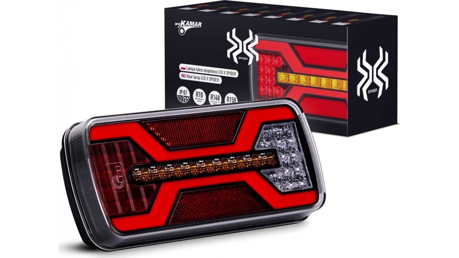 ЗАДНИЙ ФОНАРЬ LED X-spider 1 ГАБАРИТ / ПРОТИВОТУМАННЫЙ С БАЙОНЕТНЫМ РАЗЪЕМОМ