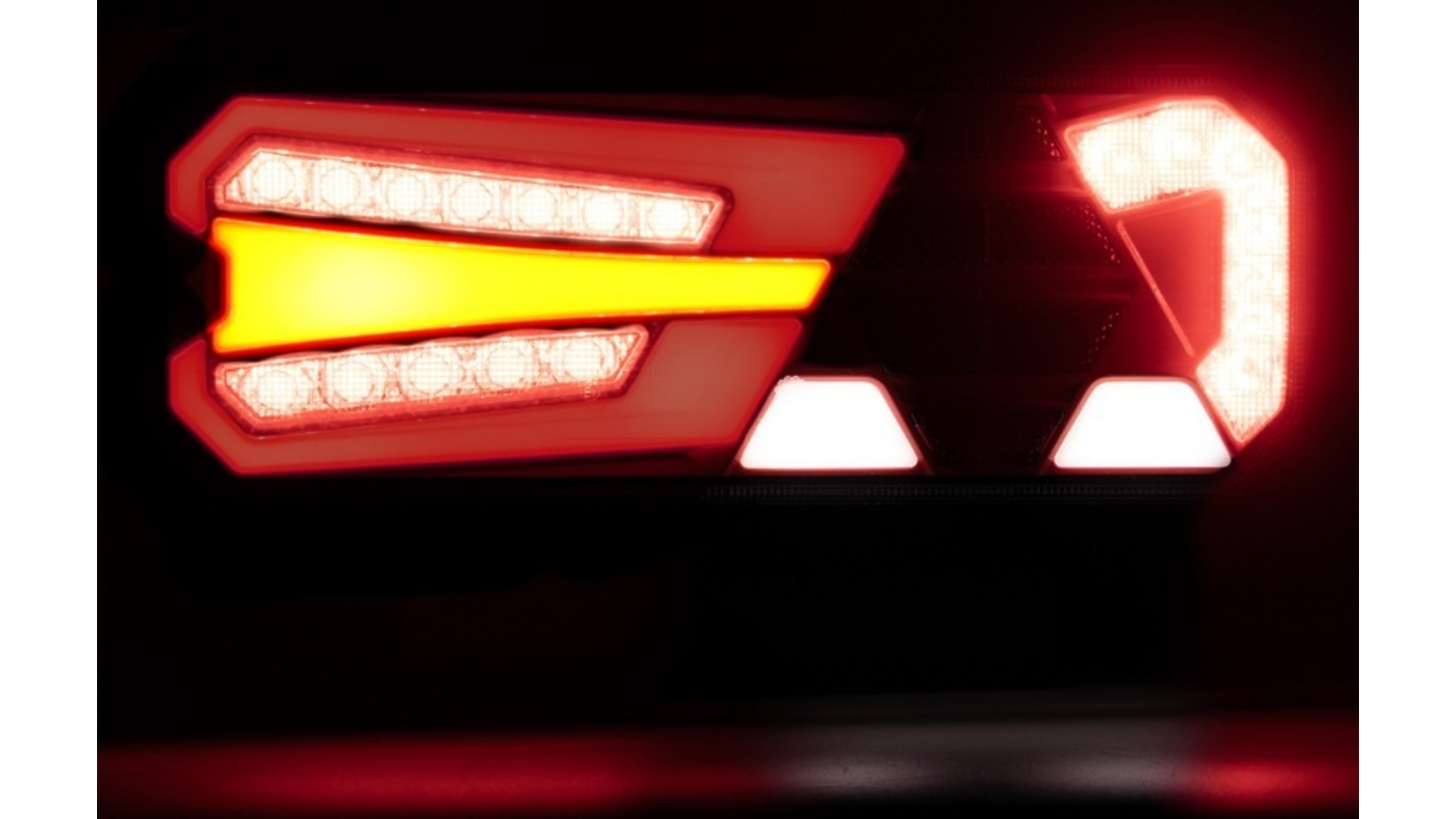 Piloto Trasero LED 12 / 24V con Reflector Izq