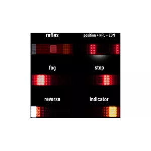 Tail Lamp LED 7-segment RH
