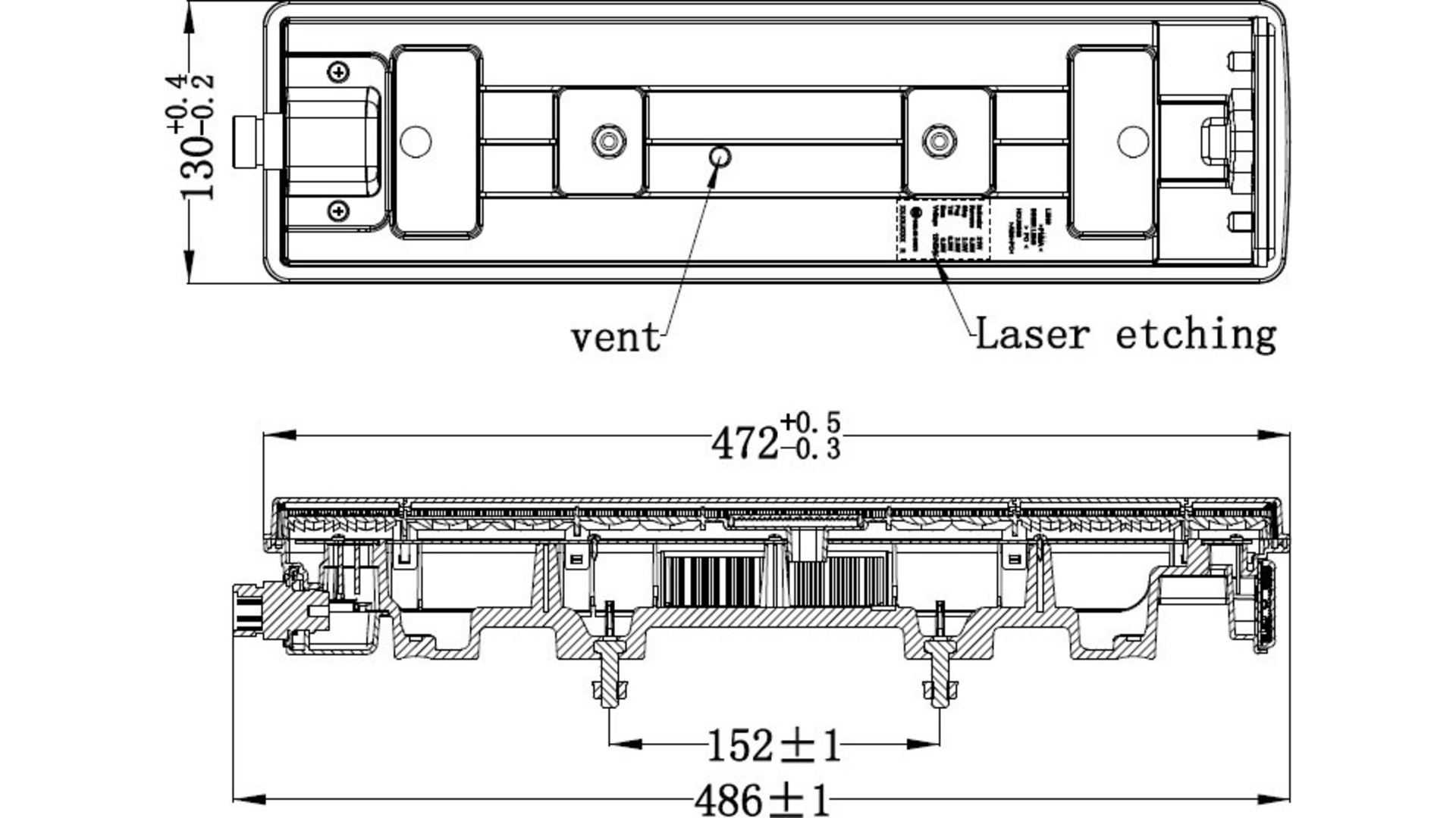 Tail Lamp LED 7-segment RH