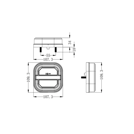 Rückleuchte LED Neon2 12 / 24V (Universal) Links