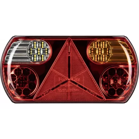 Lampa Zespolona Tylna 32 X LED z Trójkątem 12 / 24V Prawa