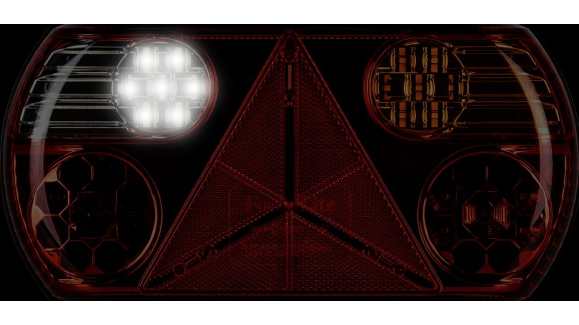 Feu Arrière 32 X LED Avec Triangle 12 / 24V Droit