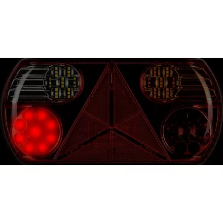 Piloto Trasero 32 X LED con Triángulo 12 / 24V Dch