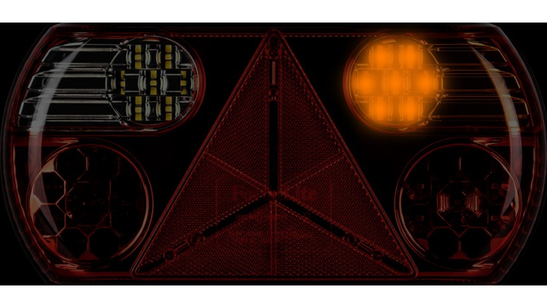 Piloto Trasero 32 X LED con Triángulo 12 / 24V Dch