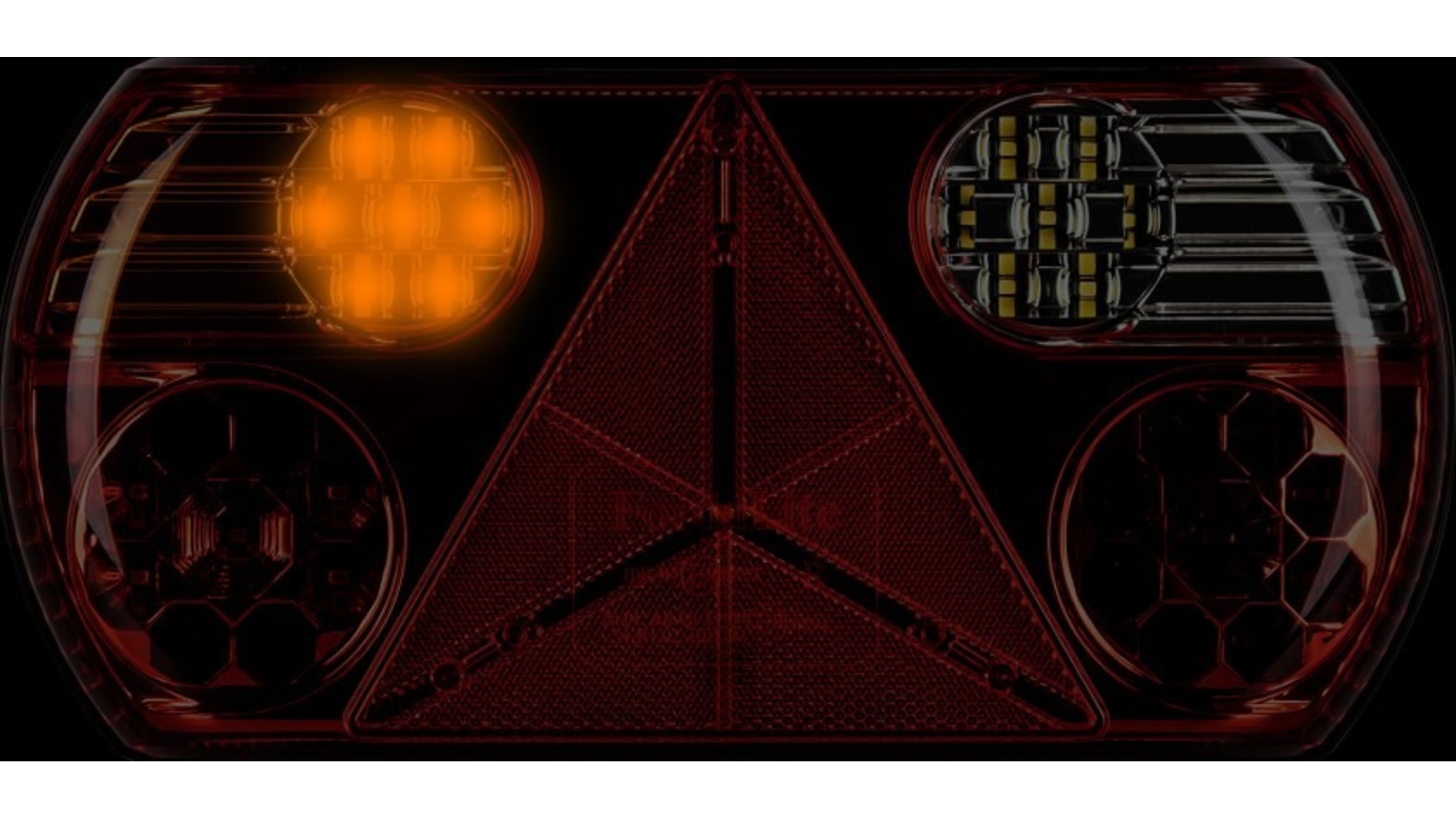 Tail Lamp 32 X LED With Triangle 12 / 24V LH